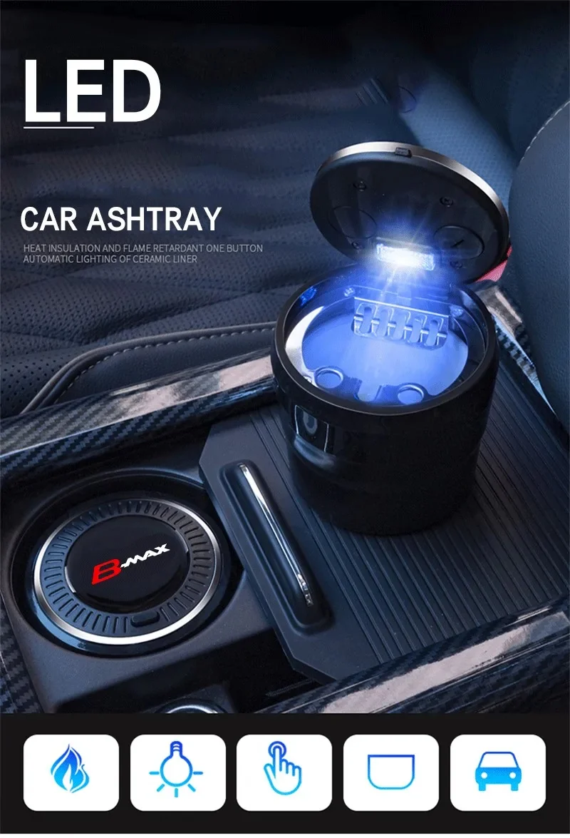 ford led car ashtray feature overview