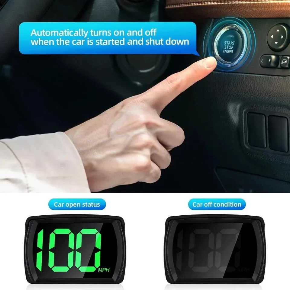 GPS HUD Speedometer - Auto On and Off with Ignition