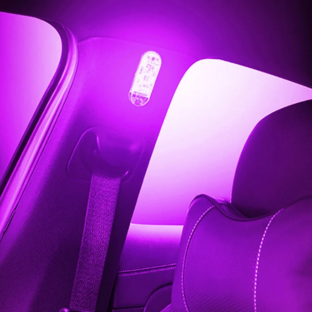 LED Car Touch Light - Purple Ambient Glow